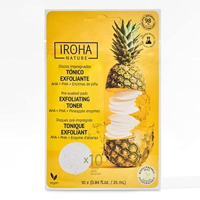 Iroha Nature Disques pour le visage avec toner exfoliant et
