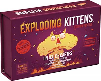 Jeu d&rsquo;ambiance Asmodee Exploding Kittens Party Pack Edition
