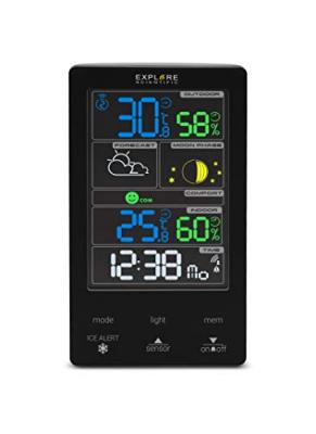 Explore Scientific WSC-4009 station m&eacute;t&eacute;o num&eacute;rique Noir LCD Secteur