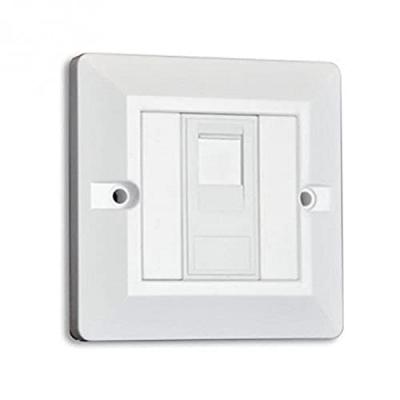 Prise murale &agrave; encastrer RJ45 (simple ou double) - Simple
