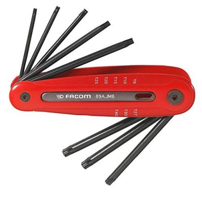 Jeu de 8 cl&eacute;s m&acirc;les Torx&reg; sur monture - 89A.JM8
