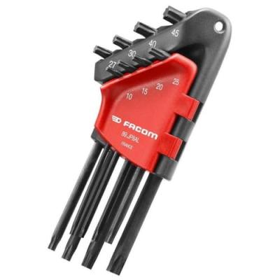 Jeux de 8 cl&eacute;s m&acirc;les coud&eacute;es Torx&reg; en &eacute;tui - FACOM - 89.JP8AL