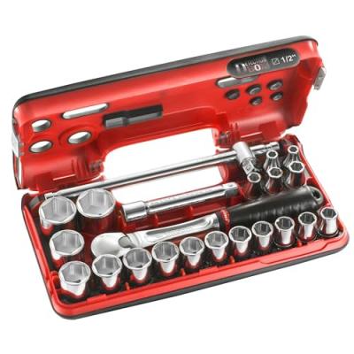 Facom 1 Coffret Dbox Douilles 1/2" 6 Pans M&eacute;triques - Sl.dbox4 Facom