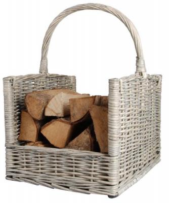 Esschert Design Panier &agrave; bois de chauffage Gris MW42