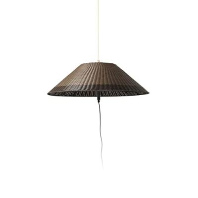 Lampe suspension saigon w100 faro - gris/marron - sans ampoule - e27