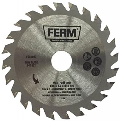 Lame de scie circulaire Ferm CSA1047 Nombre de dents: 24