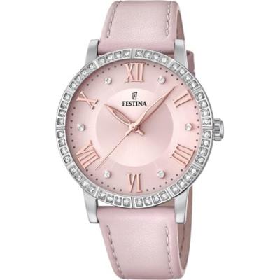 Festina Femmes Analogique Quartz Montre avec Bracelet en Cuir F20412/2