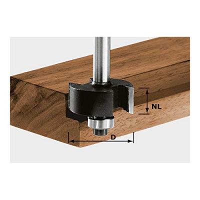 Fraise &agrave; rainurer HW avec queue de 8mm HW S8 D31,7/NL 12,7 - 491022