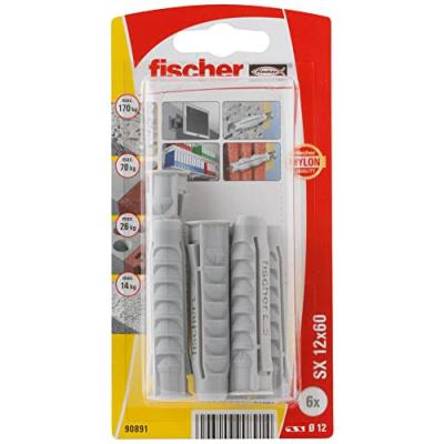 Cheville nylon collerette sx 12X60 k nv - Fischer Fixation