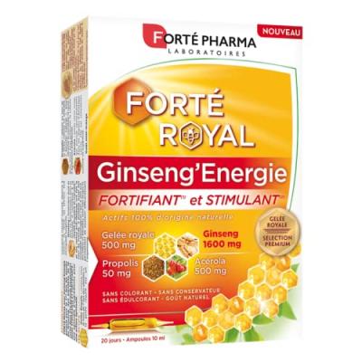 Fort&eacute; Pharma Fort&eacute; Royal Ginseng'Energia 20 Ampollas