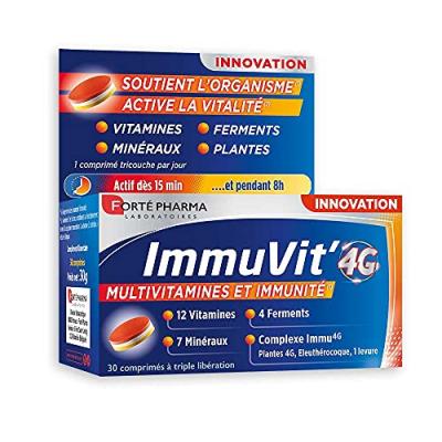 Fort&eacute; Pharma Immuvit'4G 30 Comprim&eacute;s - Pot 30 comprim&eacute;s