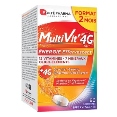 Fort&eacute; Pharma MultiVit'4G &Eacute;nergie Effervescent 60comp