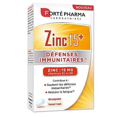 Fort&eacute; Pharma Zinc 15+ - Bo&icirc;te 60 comprim&eacute;s