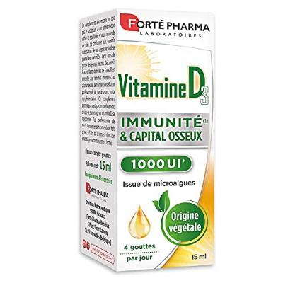Fort&eacute; Pharma Vitamine D3 - Flacon 15 ml - Flacon compte goutte 15 ml