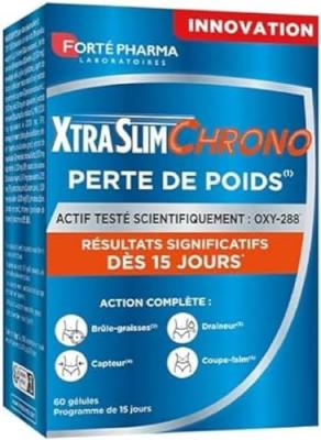 Perte de Poids 60 gelules XtraSlim Chrono Fort&eacute; Pharma