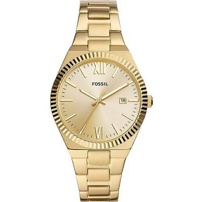 Montre Femme Fossil Scarlette Mini En Acier Jaune Etanche