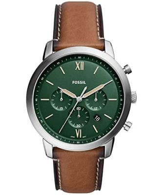 Fossil orologio Neutra Chrono 44mm verde quarzo acciaio FS5943