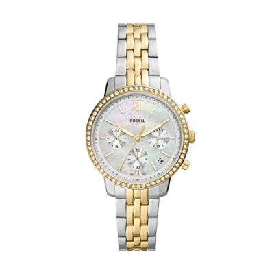 Fossil Montre Neutra Chronograph pour Femme, Acier Inoxydable, ES5216