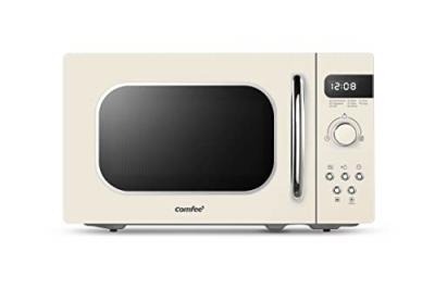COMFEE Micro-ondes de style R&eacute;tro vintage 20 L, 800 W,abricot cr&egrave;me