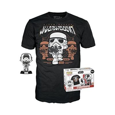 Funko Stormtrooper Star Wars Pop And Short Sleeve T-shirt Noir S