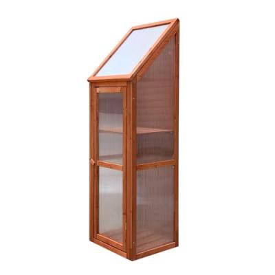 Serre de Jardin Wooden III 41x35x132 cm en Bois et Polycarbonate