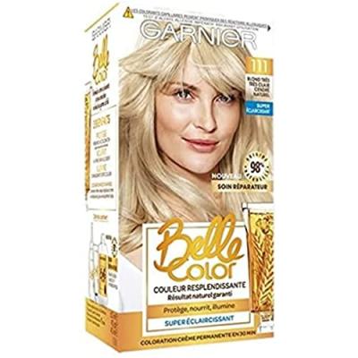 Coloration Belle Color Garnier 111 Blond Tr&egrave;s Tr&egrave;s Cendr&eacute; Naturel