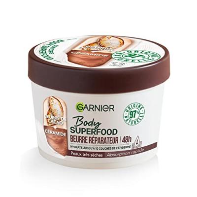 Cr&egrave;me Corps Beurre de Cacao Et C&eacute;ramide R&eacute;parateur Hydratant Peaux tr&egrave;s s&egrave;ches