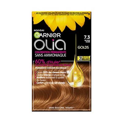 Coloration blond dor&eacute; 7.3 - Olia 