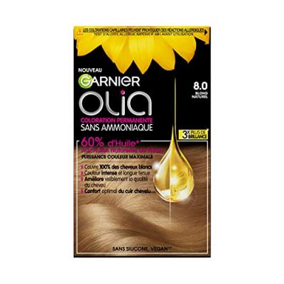 GARNIER OLIA Coloration permanente sans ammoniaque - 8.0 Blond naturel 