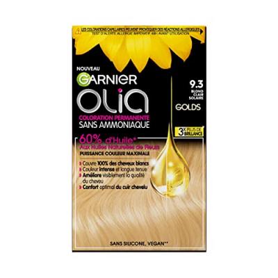 Coloration Cheveux Permanente Sans Amoniaque 9.3 Blond Clair Solaire Olia - La Bo&icirc;te