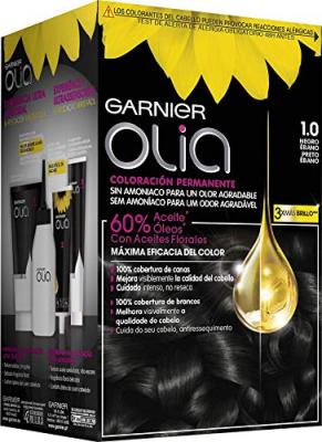 Garnier Olia Permanent Colouring N&deg;1.0 Ebony Black 4 pi&egrave;ces