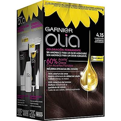 Garnier Olia Coloration permanente N&deg;4.15 Chocolat 4 pi&egrave;ces