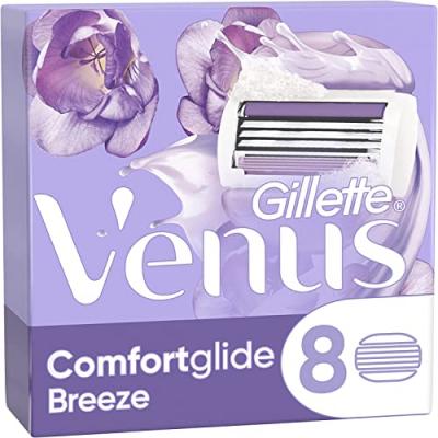 Lame de rasage gillette comfortglide breeze 8 unit&eacute;s
