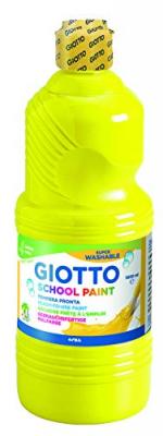 Gouache liquide lavable Giotto School Paint - Jaune primaire