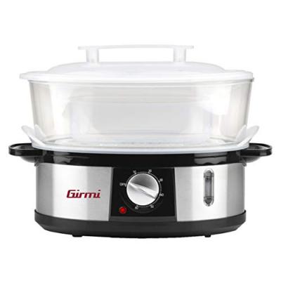 Girmi VP26 - Cuiseur vapeur - 12 litres - 750 Watt - inox/noir