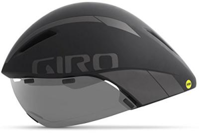 Giro Aerohead MIPS Aero/Tri Casque Mixte, Noir/Titane, M 55-59cm