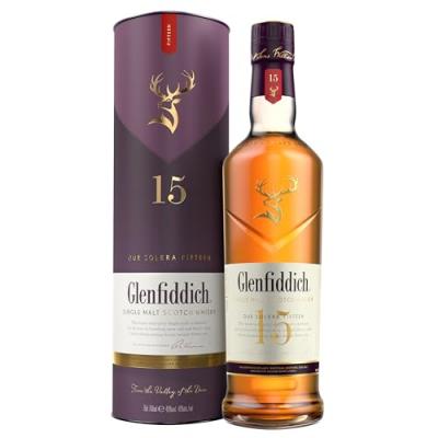 Glenfiddich 15 Years Unique Solera 70cl Whisky + Coffret cadeau 