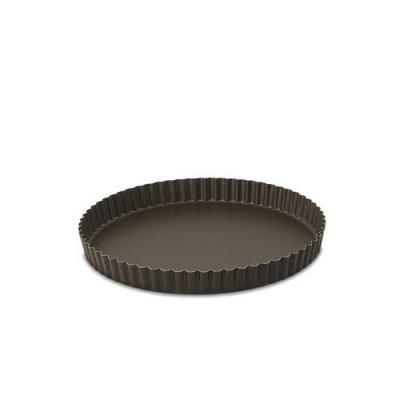 Gobel 226322 Moule &agrave; Tarte Rond Cannel&eacute; Anti-Adh&eacute;rent Fond Fixe 22 cm