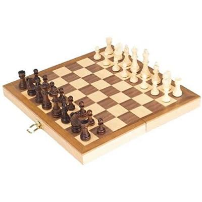 Goki - 2041510 - Jeu D'&Eacute;checs Dans La Bo&icirc;te Pliante En Bois