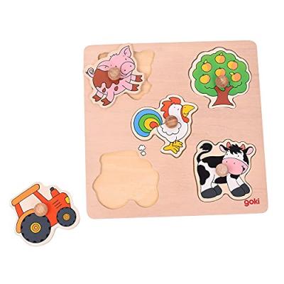 Puzzle &agrave; boutons ferme goki 5 &eacute;l&eacute;ments