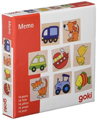 Goki m&eacute;mo vehicules et animaux charles 16 pi&egrave;ces