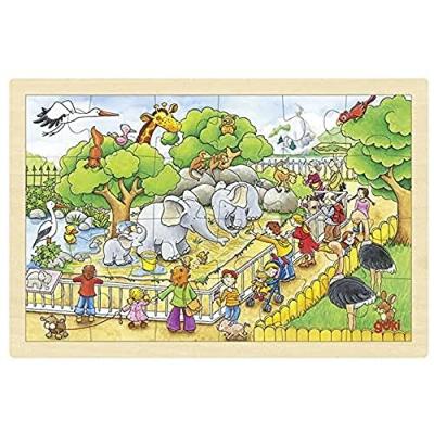 Goki Puzzle: Une visite au zoo de 24 pi&egrave;ces