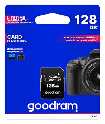 GOODRAM S1A0-1280R12 Secure 128GB, Class 10, Memory Card
