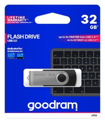 GOODRAM UTS3 - Cl&eacute; USB - 32 Go - USB 3.1 Gen 1 - noir