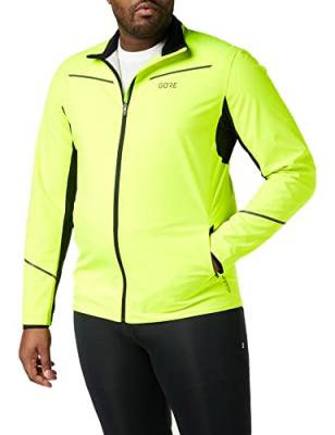 Veste running gore wear r3 partial jaune fluo
