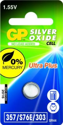 GP Batteries 040UP357C1 Pile de montre 357 SR44W/1,55 V