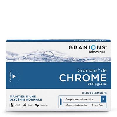 Granions de Chrome 200 ug 30 ampoules