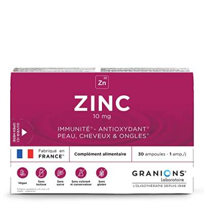 Compl&eacute;ment Alimentaire Zinc Granions - La Boite De 30 Ampoules