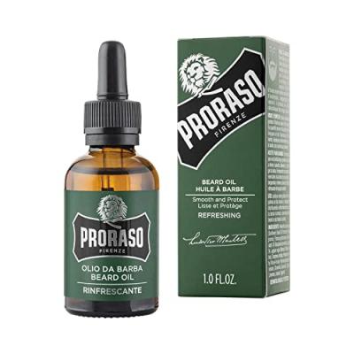 Proraso Huile de Barbe Rafra&icirc;chissante Verte 30 ml
