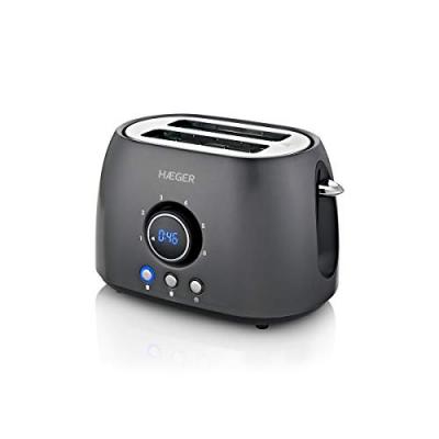 Grille-pain HAEGER FUTURE - 800 W avec compteur &eacute;lectronique de temps